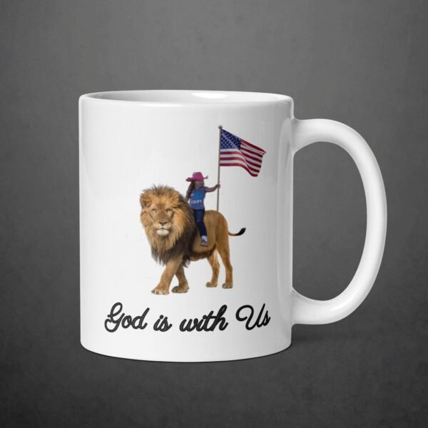 God is with Us - White glossy mug