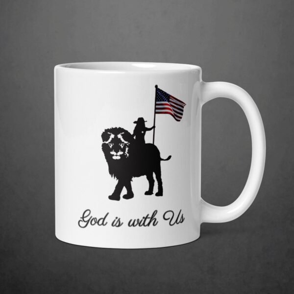 God is with Us - White glossy mug