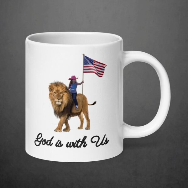 God is with Us - White glossy mug - Image 3